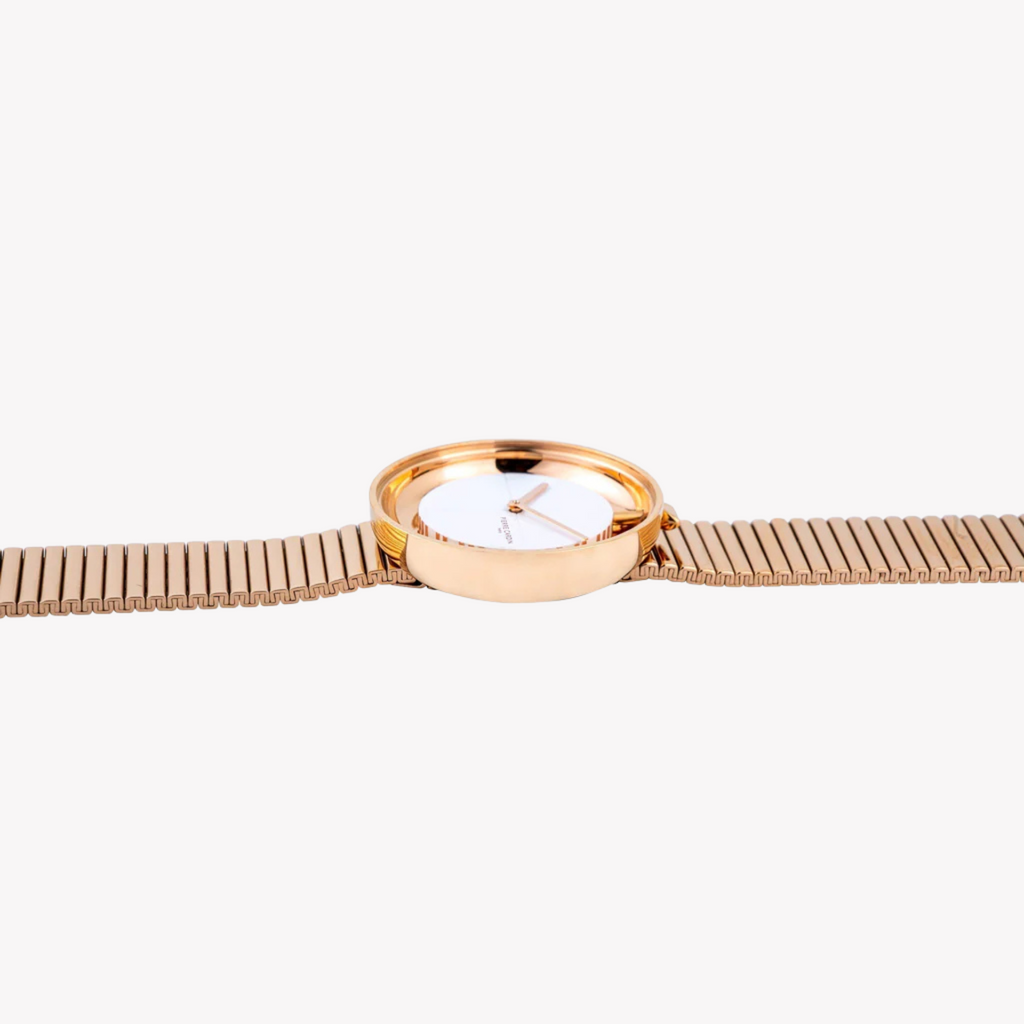 Pierre Cardin Women's Rose Gold Watch, White Dial | Cma.0017-3