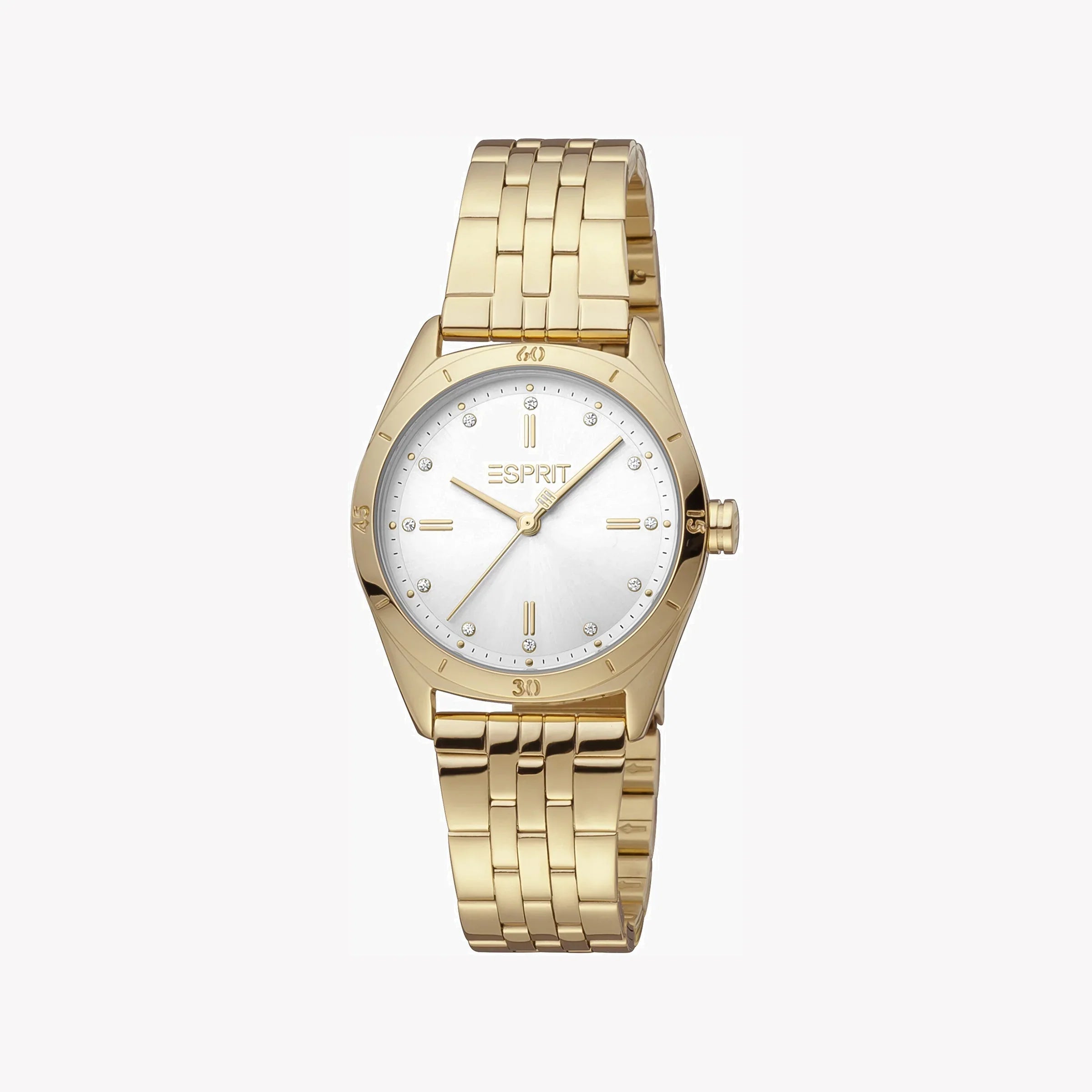 Esprit Women's Gold Stainless Steel Watch, Silver Dial | Es1l131m0015-0