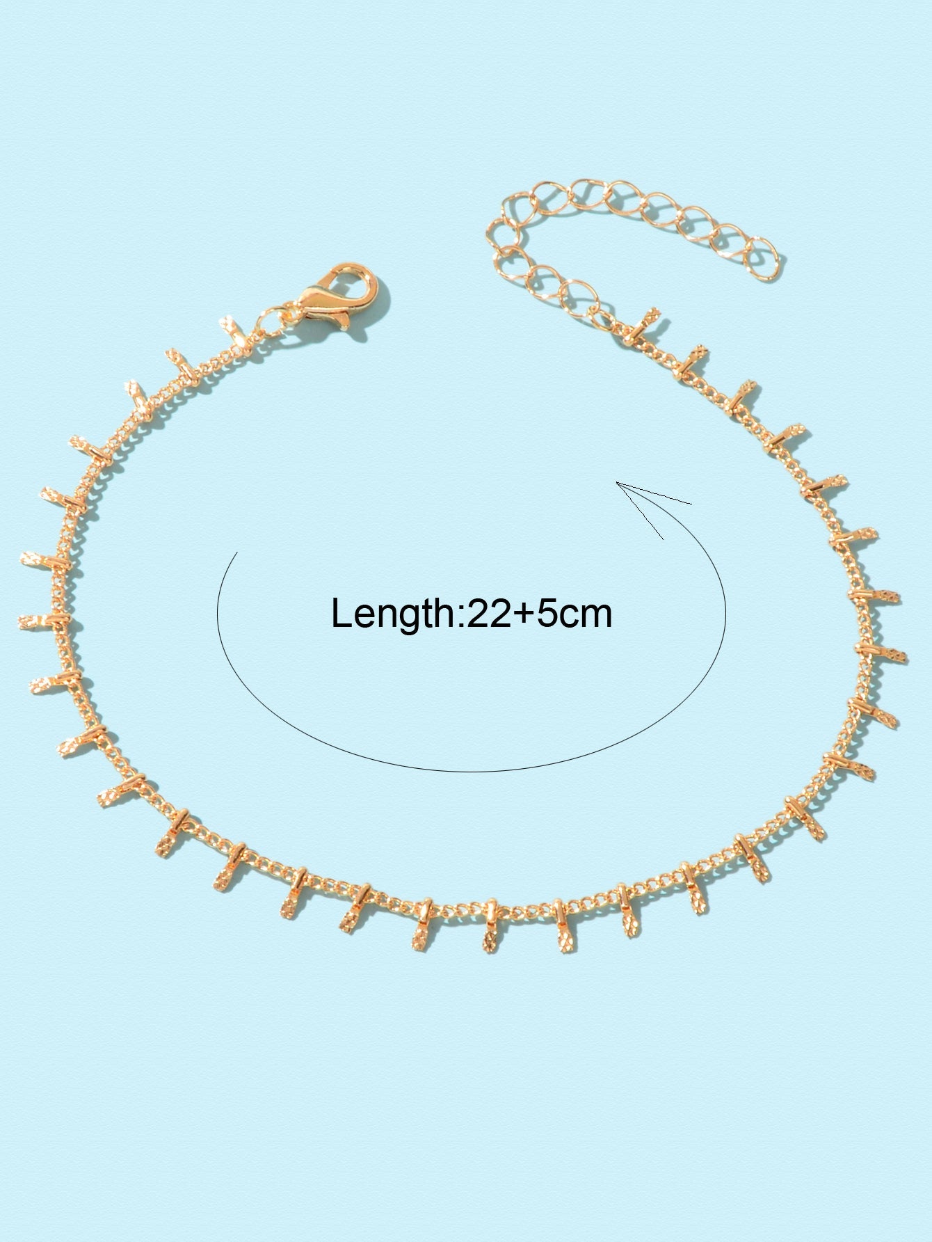 Women Gold Silver Chain Charms Anklet Boho Chic Beach Foot Jewellery Accessories-3