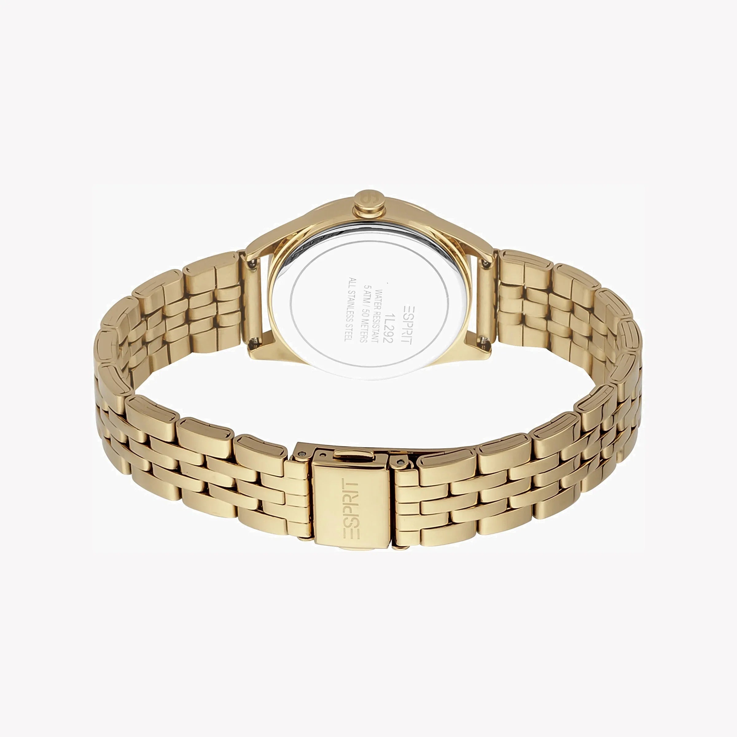 Esprit Women's Gold Stainless Steel Watch, Silver Dial | Es1l131m0015-2
