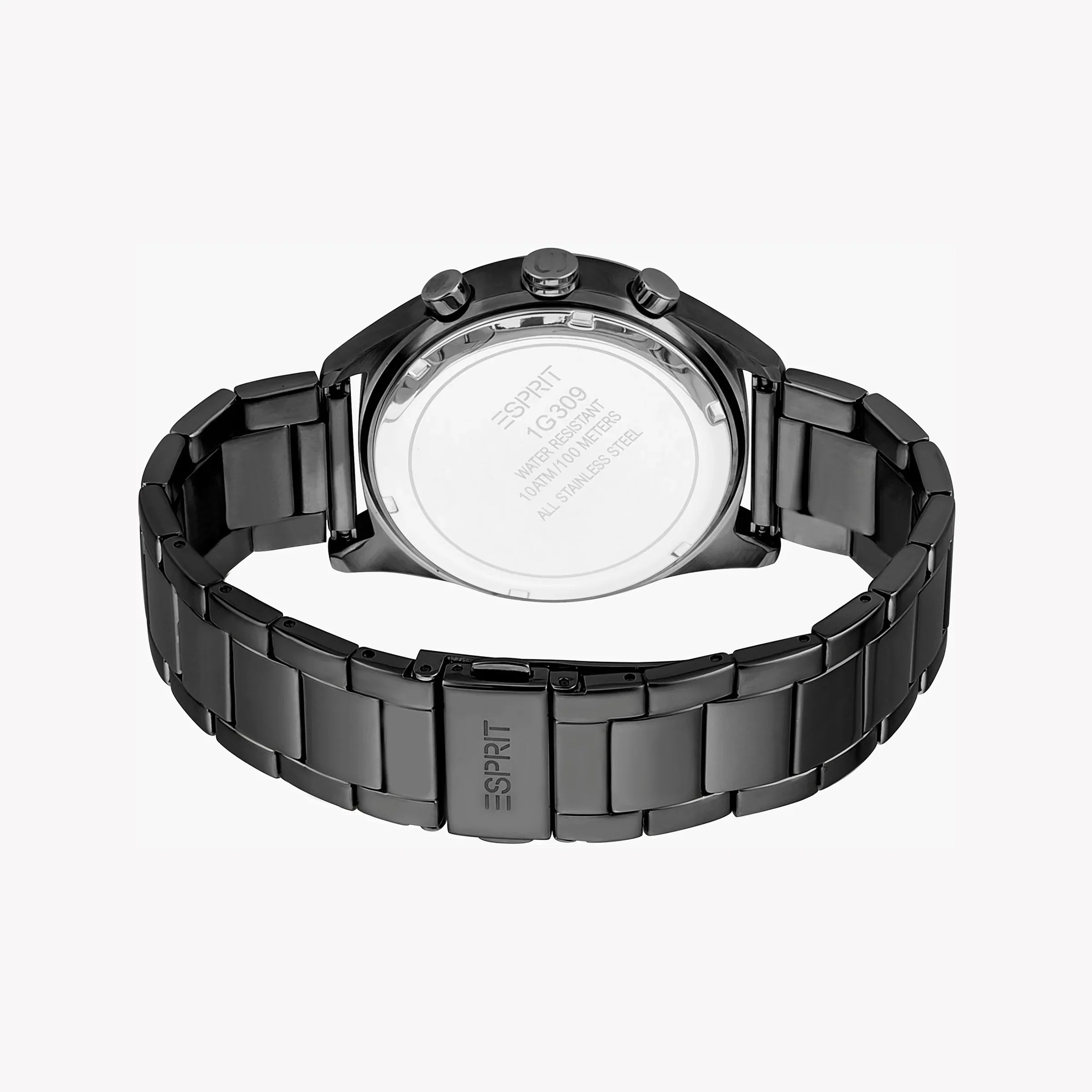 Esprit Men's Black Stainless Steel Watch, Black Dial | Es1g010m0055-1