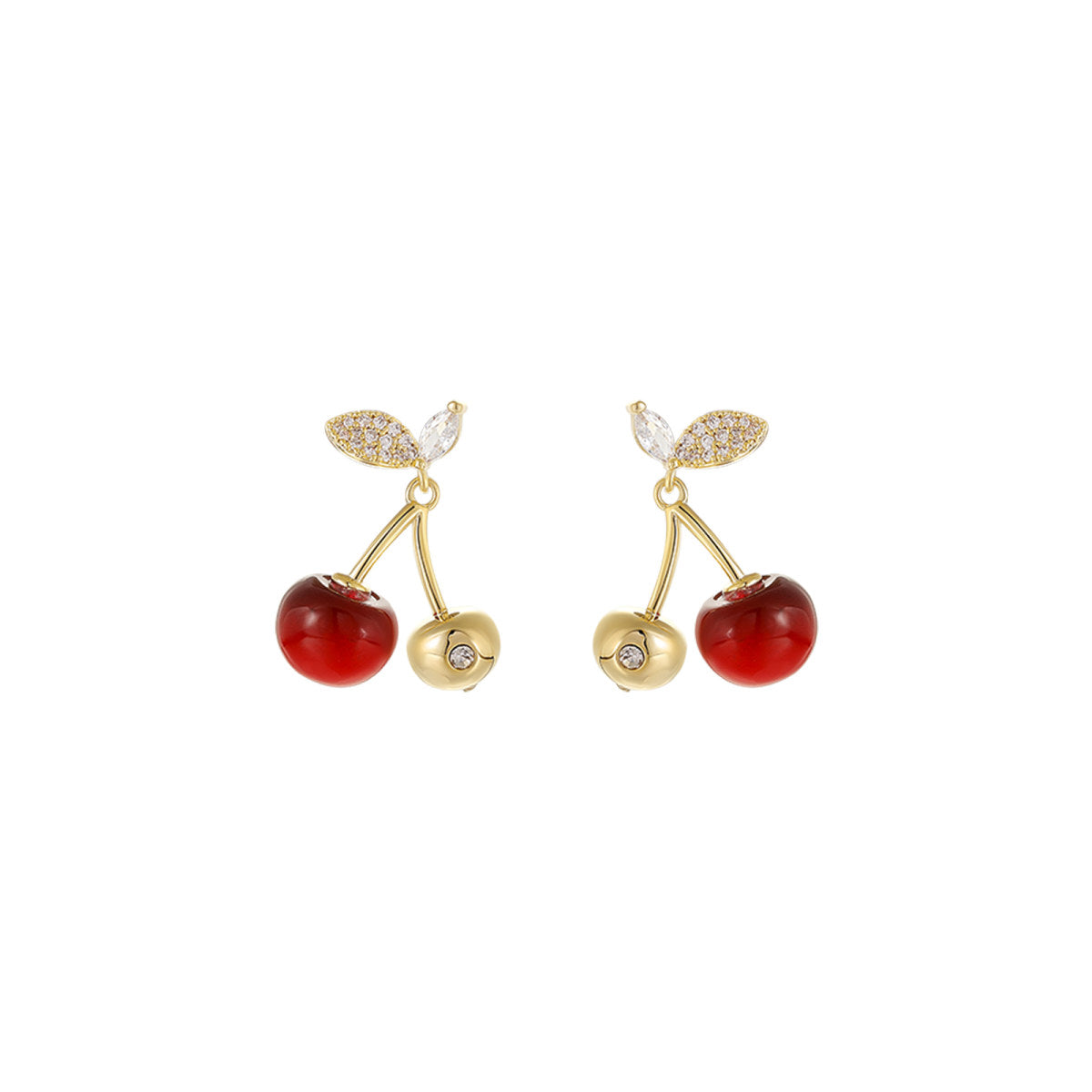 Cherry Bomb Drop Red Earrings-0