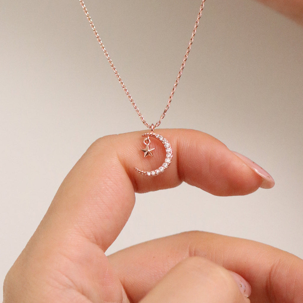Moon star necklace-3