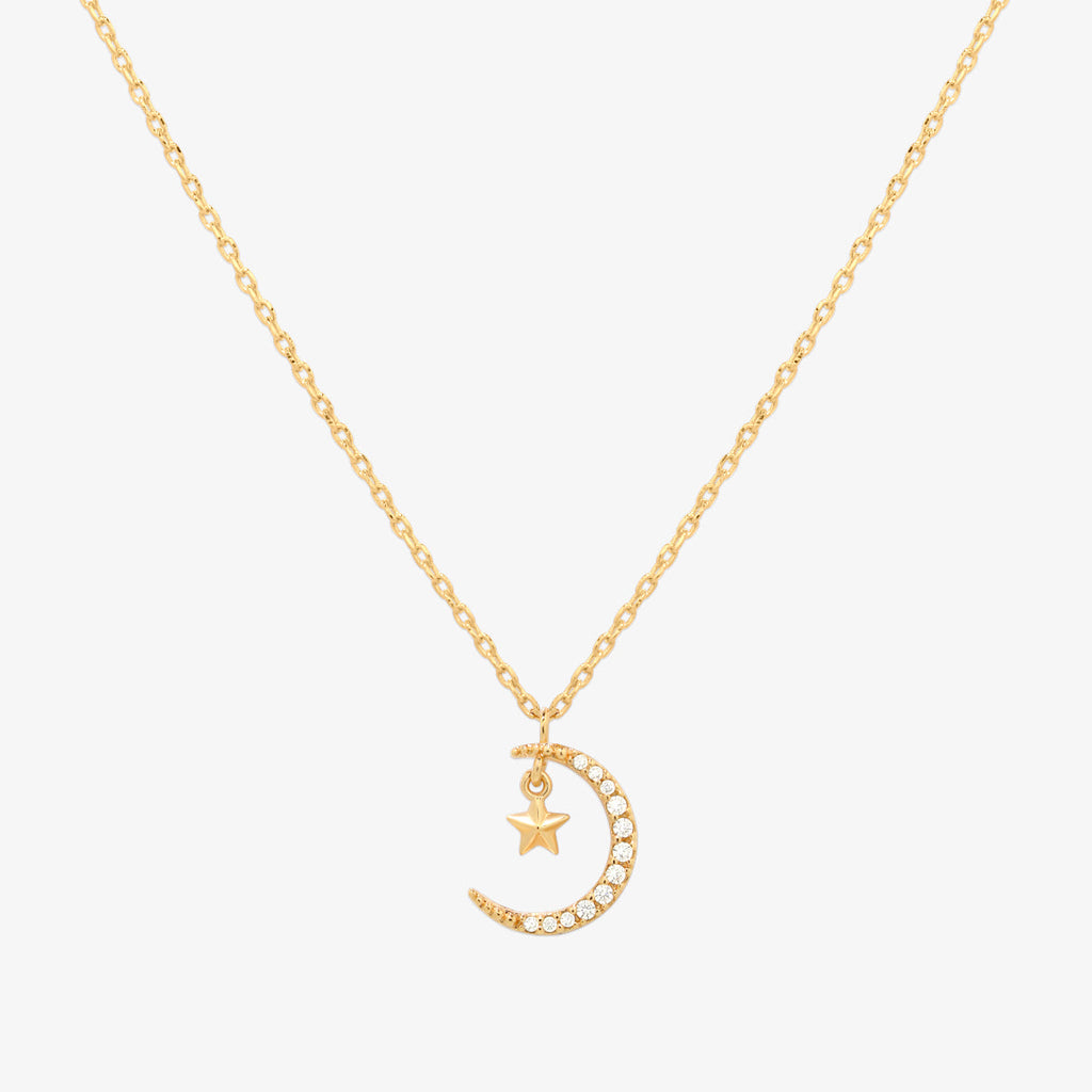 Moon star necklace-0
