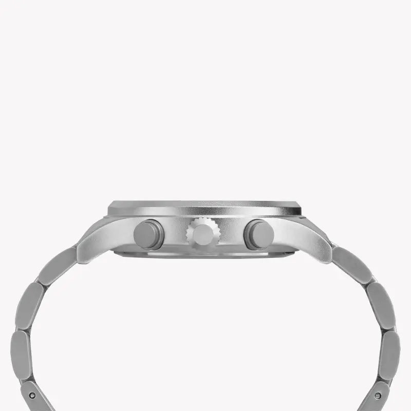 Timex Men's Silver Stainless Steel Watch, Off White Dial | Tw2r47600-1