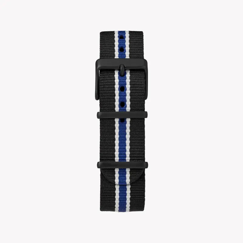 Timex Men's Black Fabric Watch, Stainless Steel Case | Tw2t29700-2
