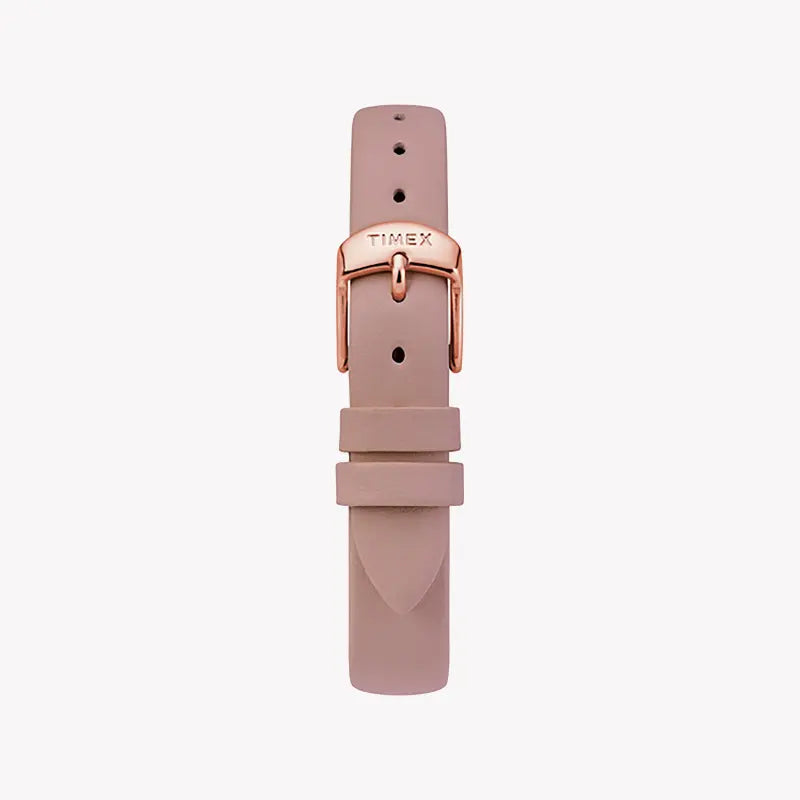 Timex Women's Pink Leather Watch, Mother Of Pearl Dial | Tw2t36100-2