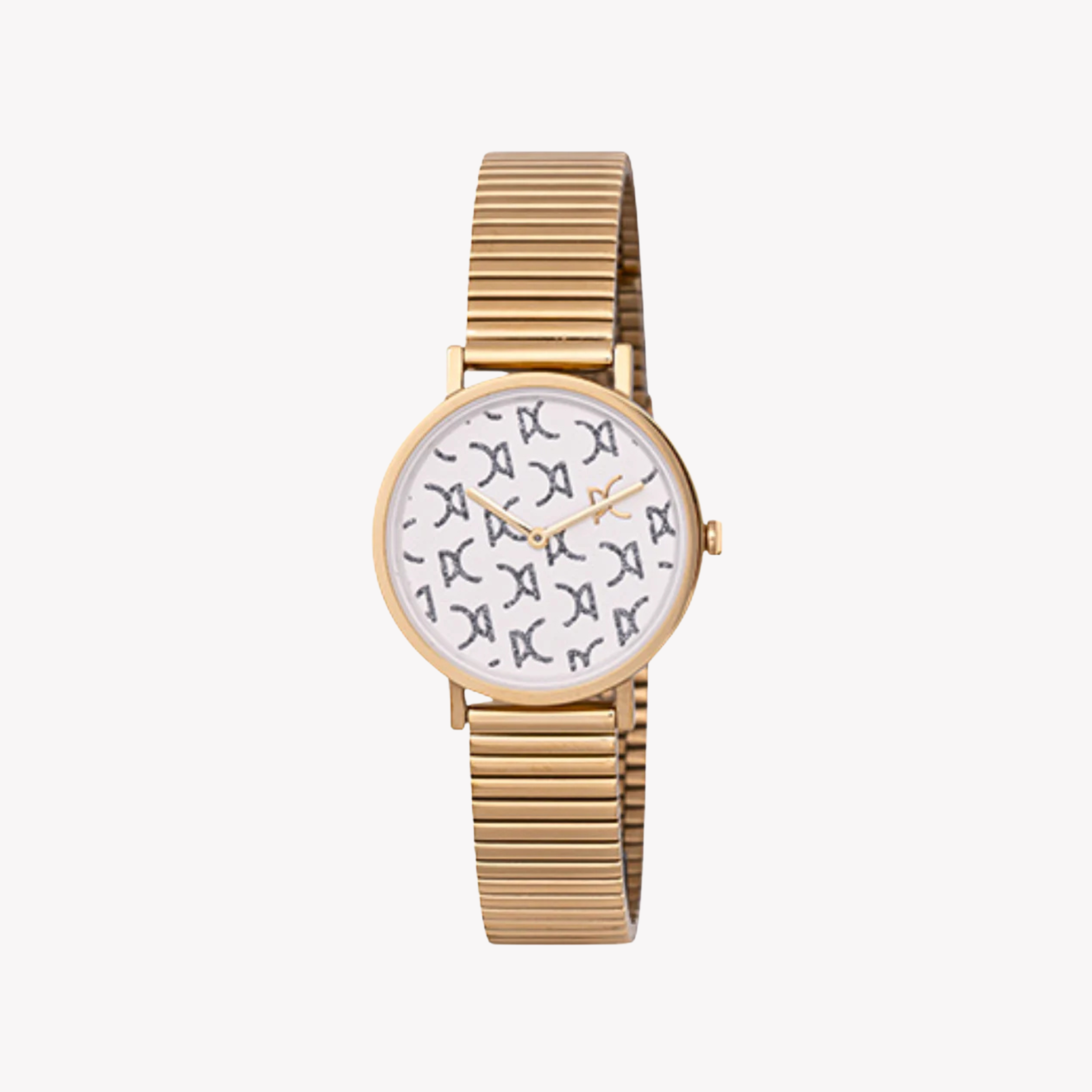 Pierre Cardin Women's Gold Metal Watch, White Dial | Cbv.1542-0