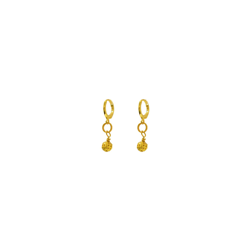 Gold Huggie Earrings, Filigree Huggie earrings, Chic Earrings, Elegant Huggie Ear Accessories | by lovedbynlanla