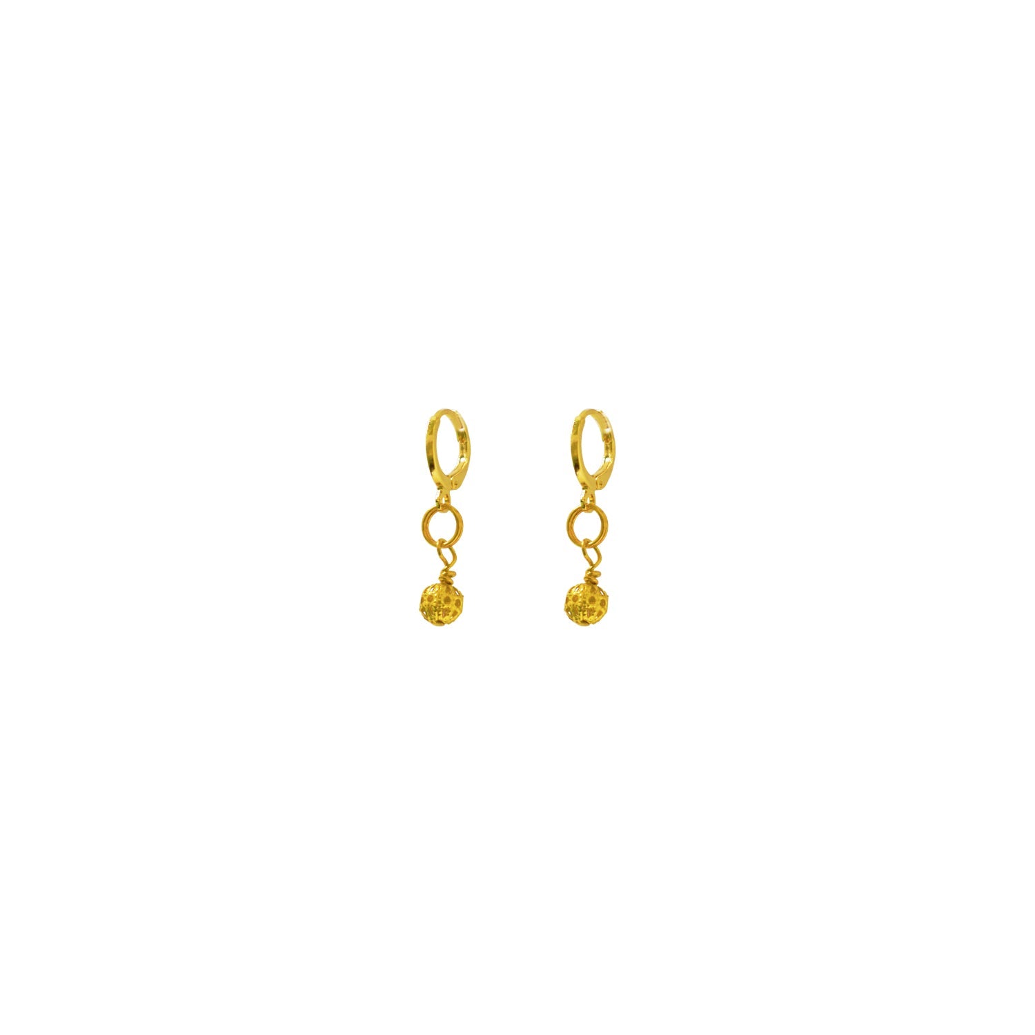 Gold Huggie Earrings, Filigree Huggie earrings, Chic Earrings, Elegant Huggie Ear Accessories | by lovedbynlanla
