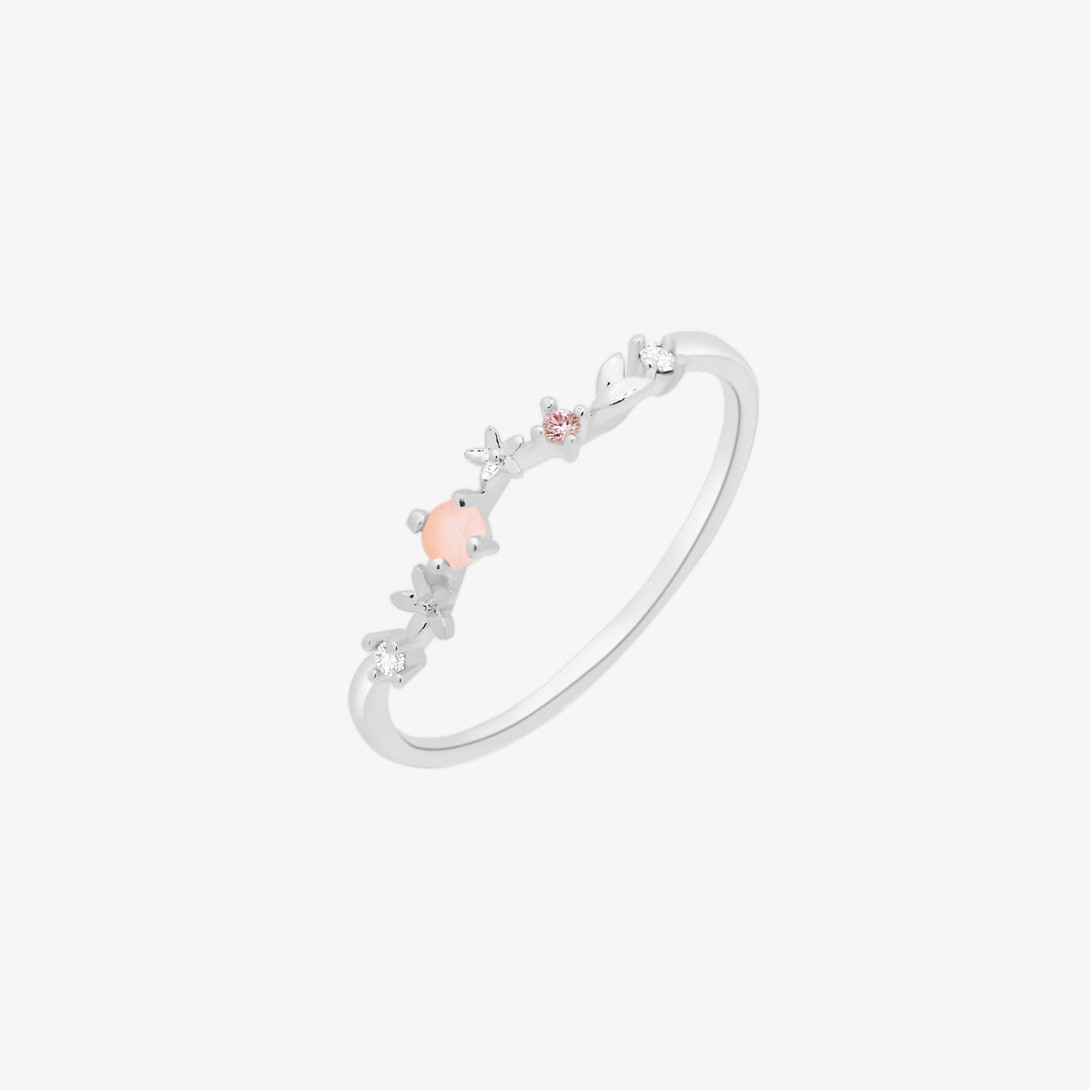 Rose quartz laurel ring-4